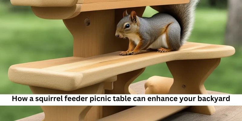 How a squirrel feeder picnic table can enhance your backyard