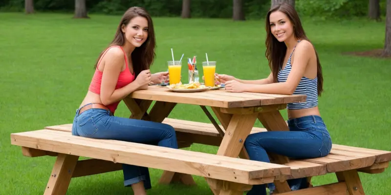 Outdoor Picnic Table Bench