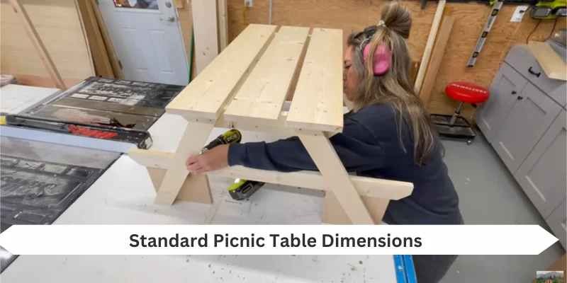 Standard Picnic Table Dimensions ideas