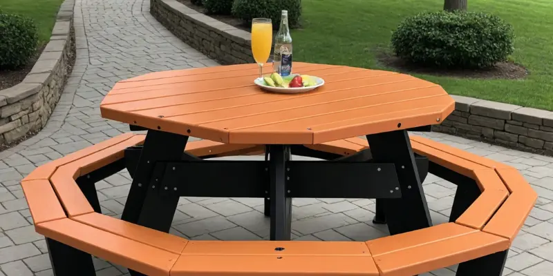 Comfort  Polywood Octagon Picnic Table 