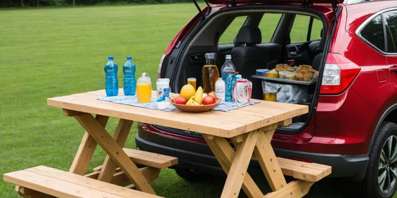 Improvements of Honda CRV Picnic Table