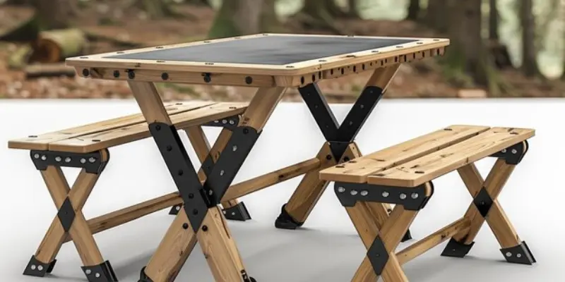 durable Polywood Park 72 Picnic Table