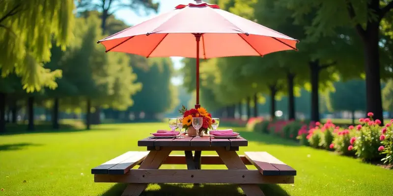 Perfect Picnic Table With Umbrella Hole