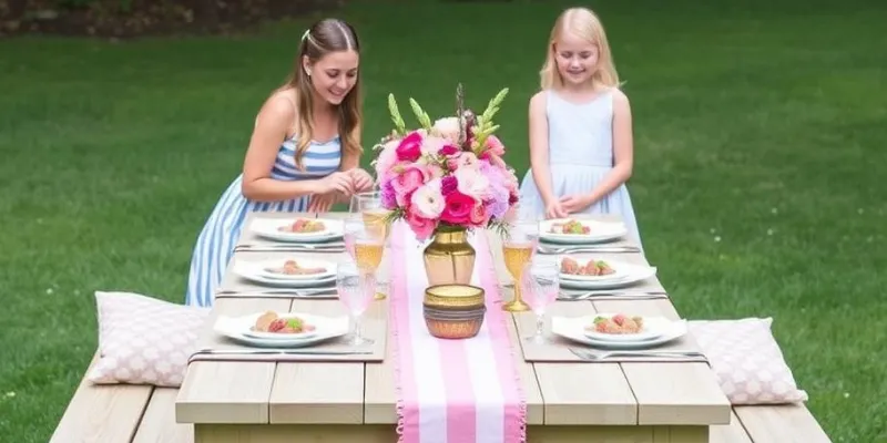 Unique  Picnic Table Decorating Ideas